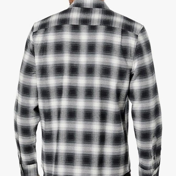 Lucky Brand Men's plaid flannel, spread collar, button frt, classic fit - sz L - Picture 3 of 13